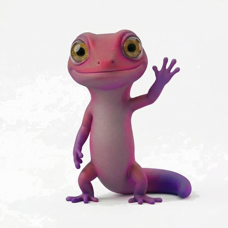 Gi saludando en el hero principal